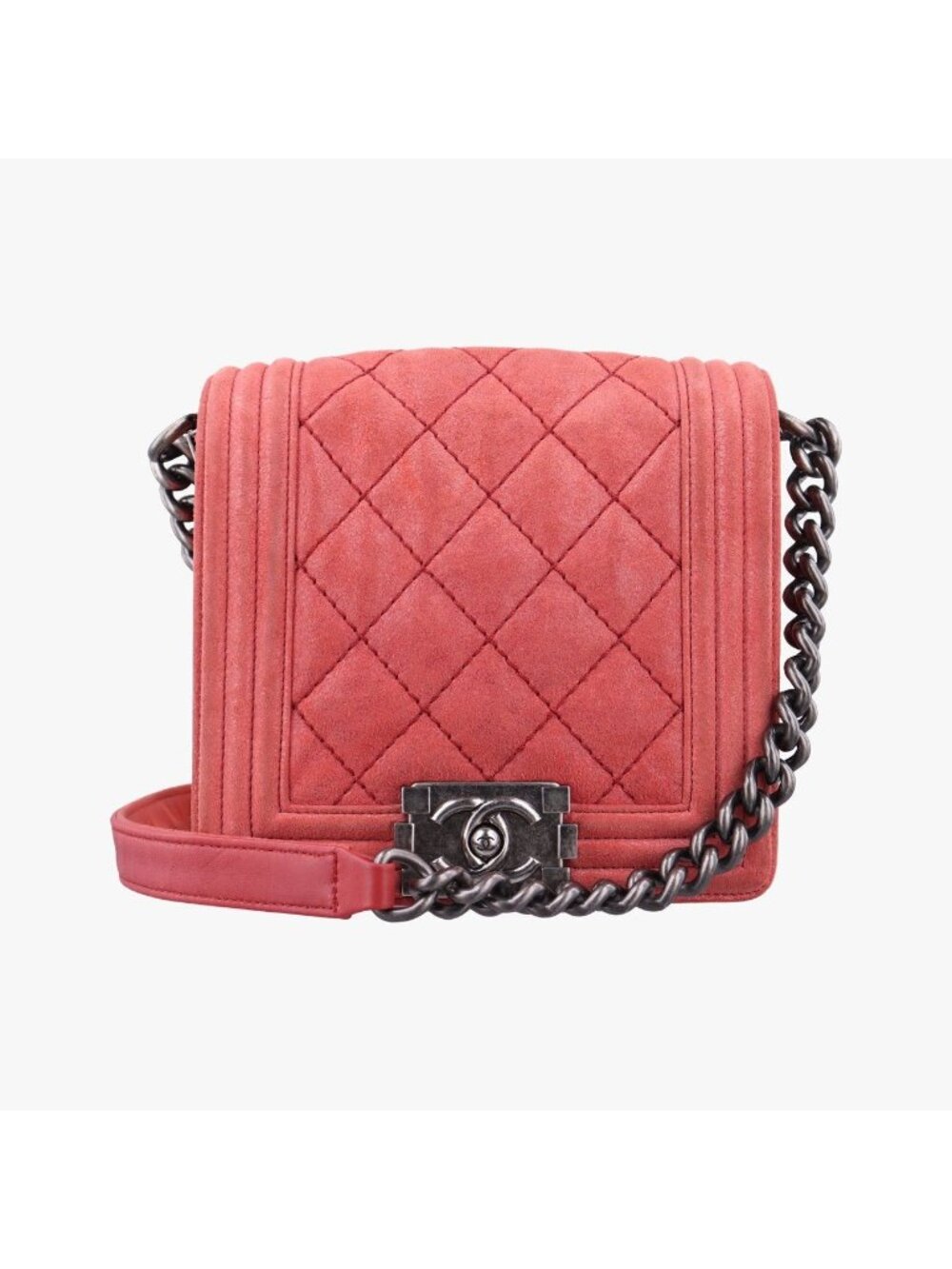 Chanel Boy Red Leather